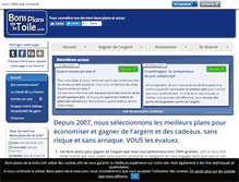 Tablet Screenshot of bons-plans-de-la-toile.com